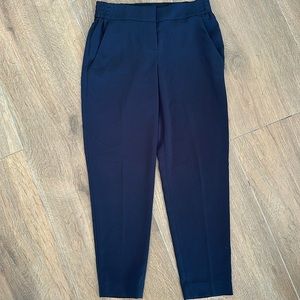 Ann Taylor women's straight leg slacks. Size 0. Color navy.